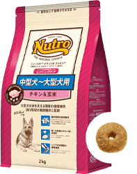 ナチュラル チョイス 中型犬～大型犬用 エイジングケア [シニア犬用] チキン＆玄米” width=